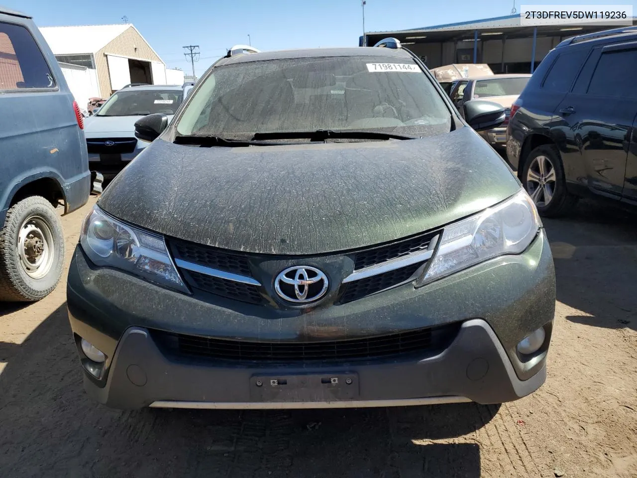 2013 Toyota Rav4 Limited VIN: 2T3DFREV5DW119236 Lot: 71981144