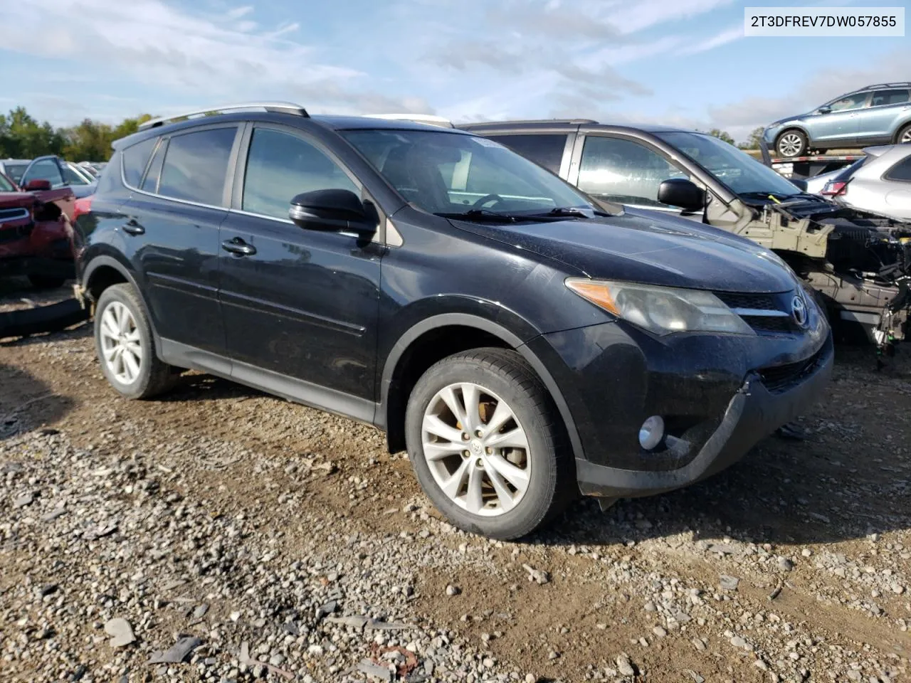 2013 Toyota Rav4 Limited VIN: 2T3DFREV7DW057855 Lot: 72319874