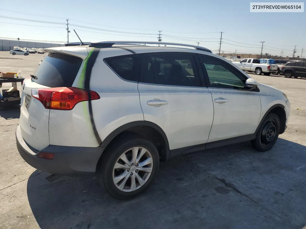 2013 Toyota Rav4 Limited VIN: 2T3YFREV0DW065104 Lot: 72507524