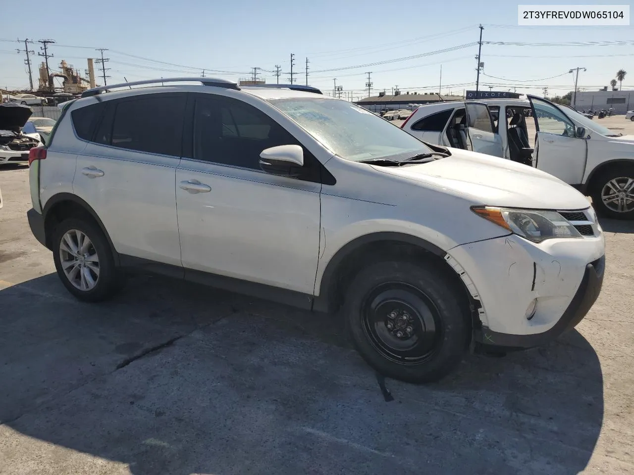 2T3YFREV0DW065104 2013 Toyota Rav4 Limited