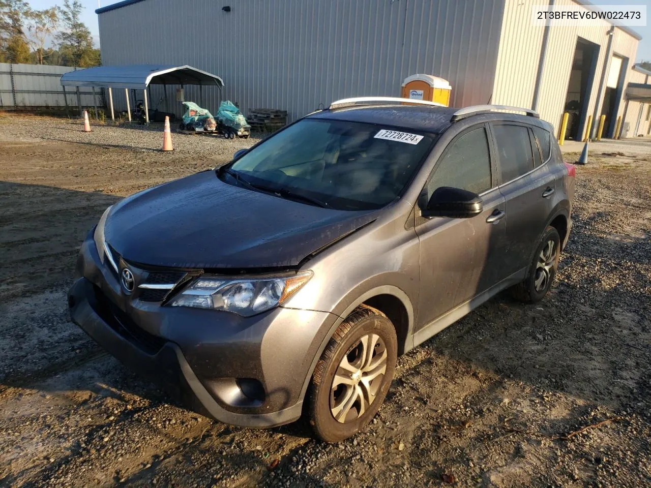 2013 Toyota Rav4 Le VIN: 2T3BFREV6DW022473 Lot: 72728724