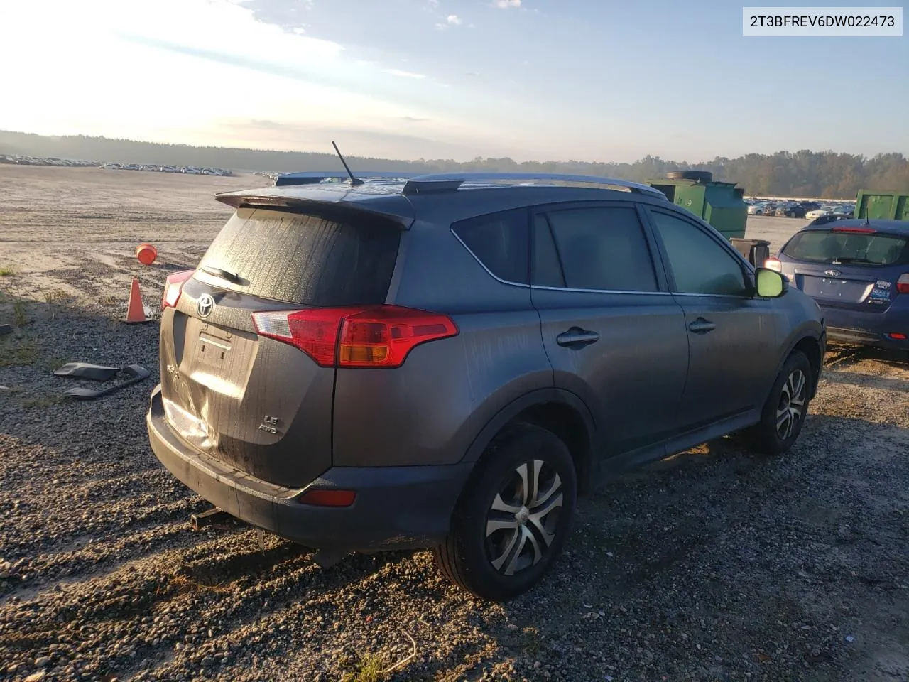 2013 Toyota Rav4 Le VIN: 2T3BFREV6DW022473 Lot: 72728724