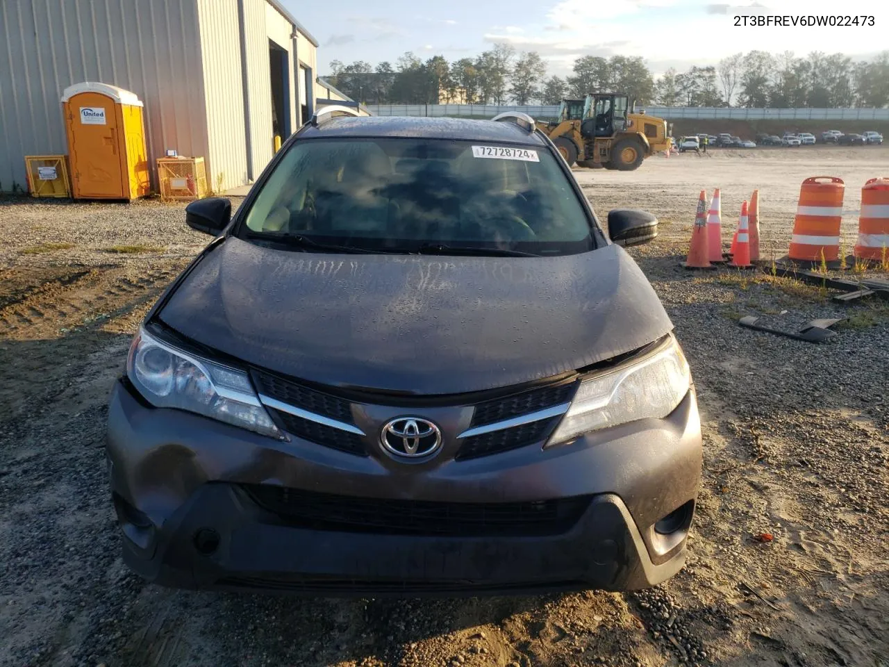 2013 Toyota Rav4 Le VIN: 2T3BFREV6DW022473 Lot: 72728724