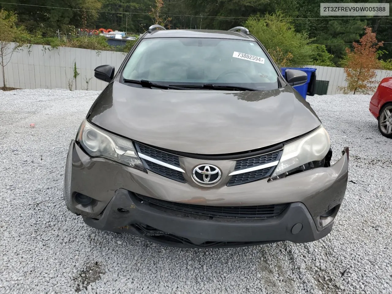 2T3ZFREV9DW005388 2013 Toyota Rav4 Le