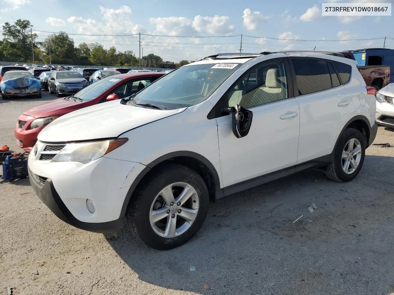 2T3RFREV1DW018667 2013 Toyota Rav4 Xle