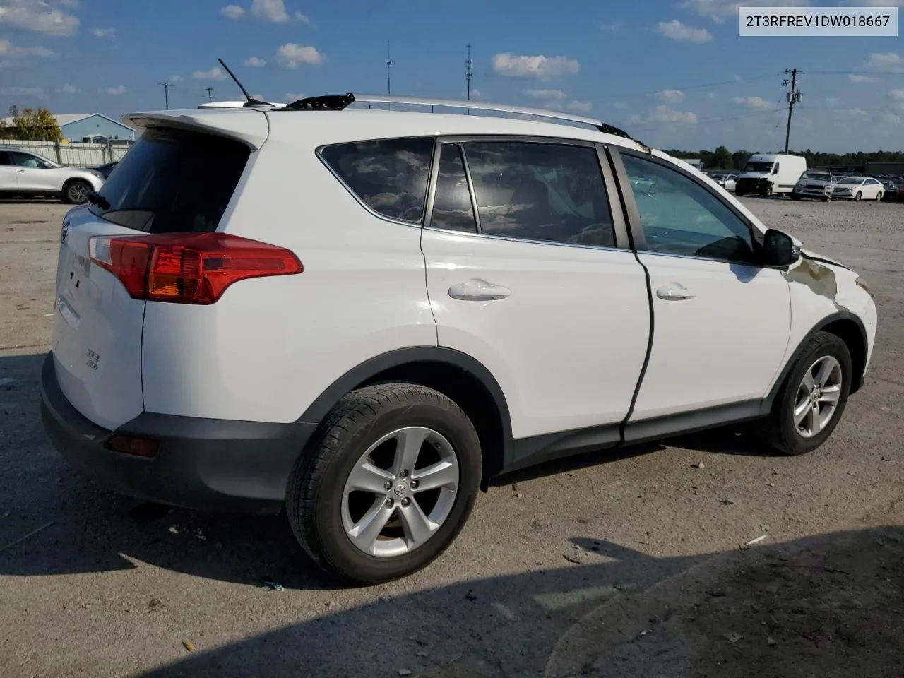 2T3RFREV1DW018667 2013 Toyota Rav4 Xle