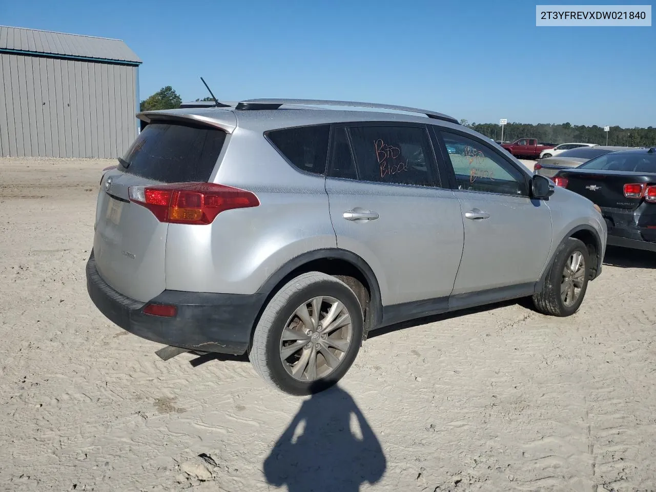 2T3YFREVXDW021840 2013 Toyota Rav4 Limited