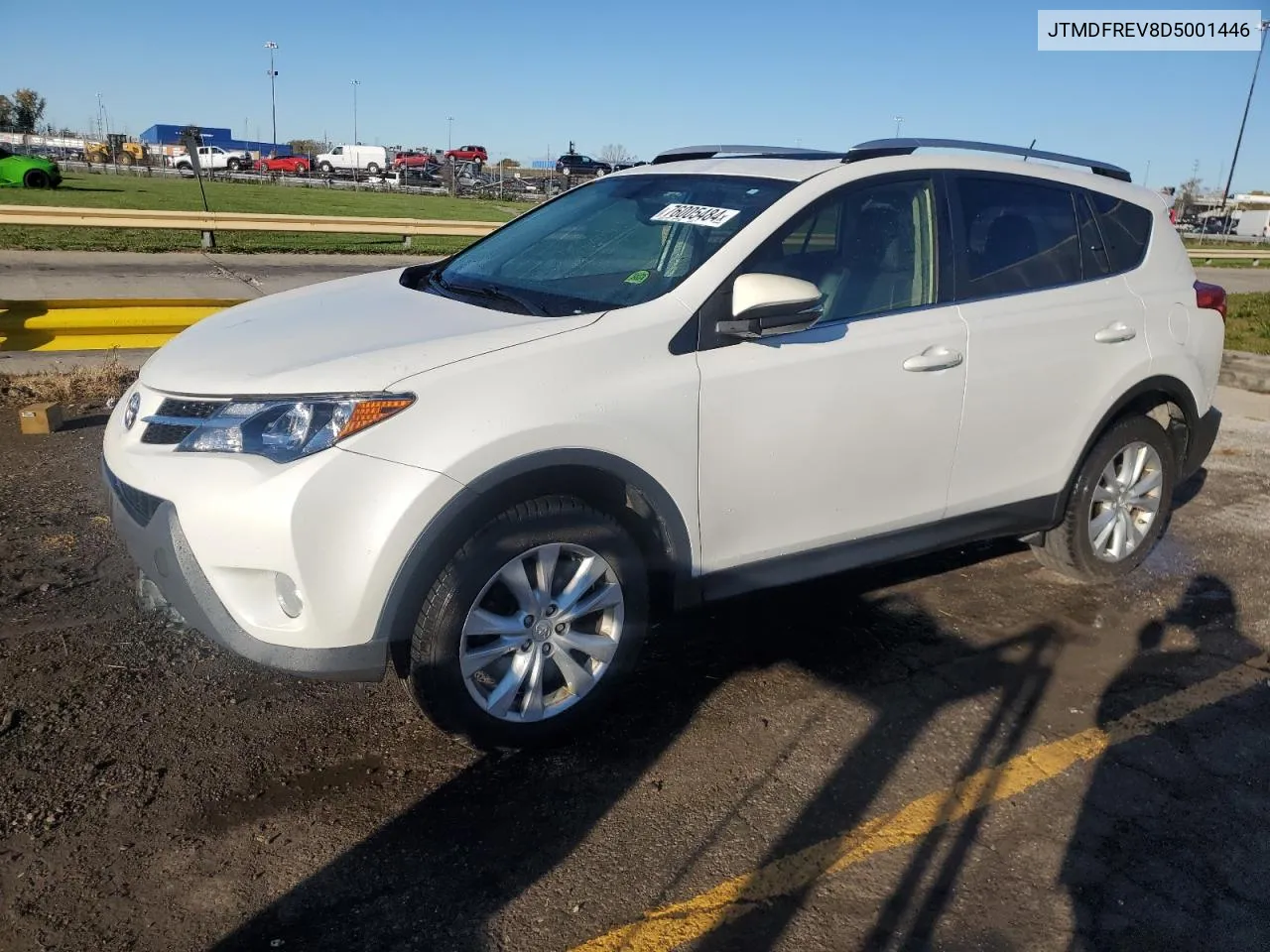 2013 Toyota Rav4 Limited VIN: JTMDFREV8D5001446 Lot: 76005484