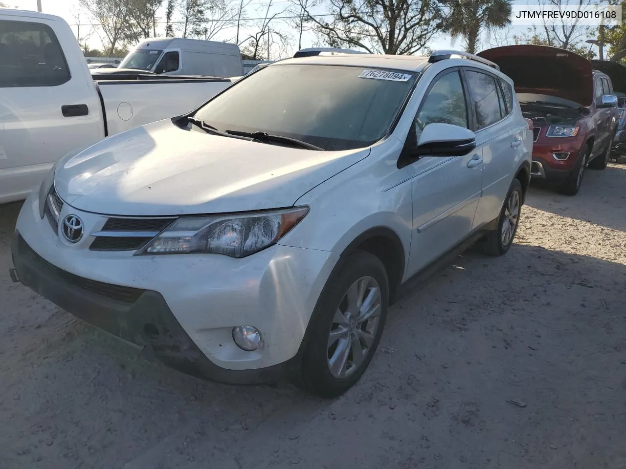 2013 Toyota Rav4 Limited VIN: JTMYFREV9DD016108 Lot: 76278094