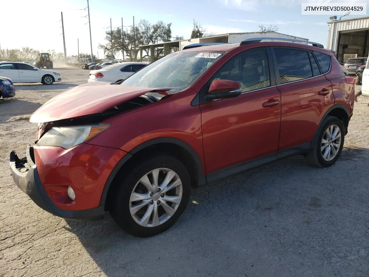 2013 Toyota Rav4 Limited VIN: JTMYFREV3D5004529 Lot: 76279214