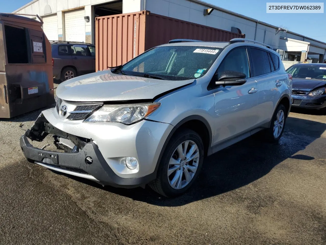 2013 Toyota Rav4 Limited VIN: 2T3DFREV7DW062389 Lot: 77815444