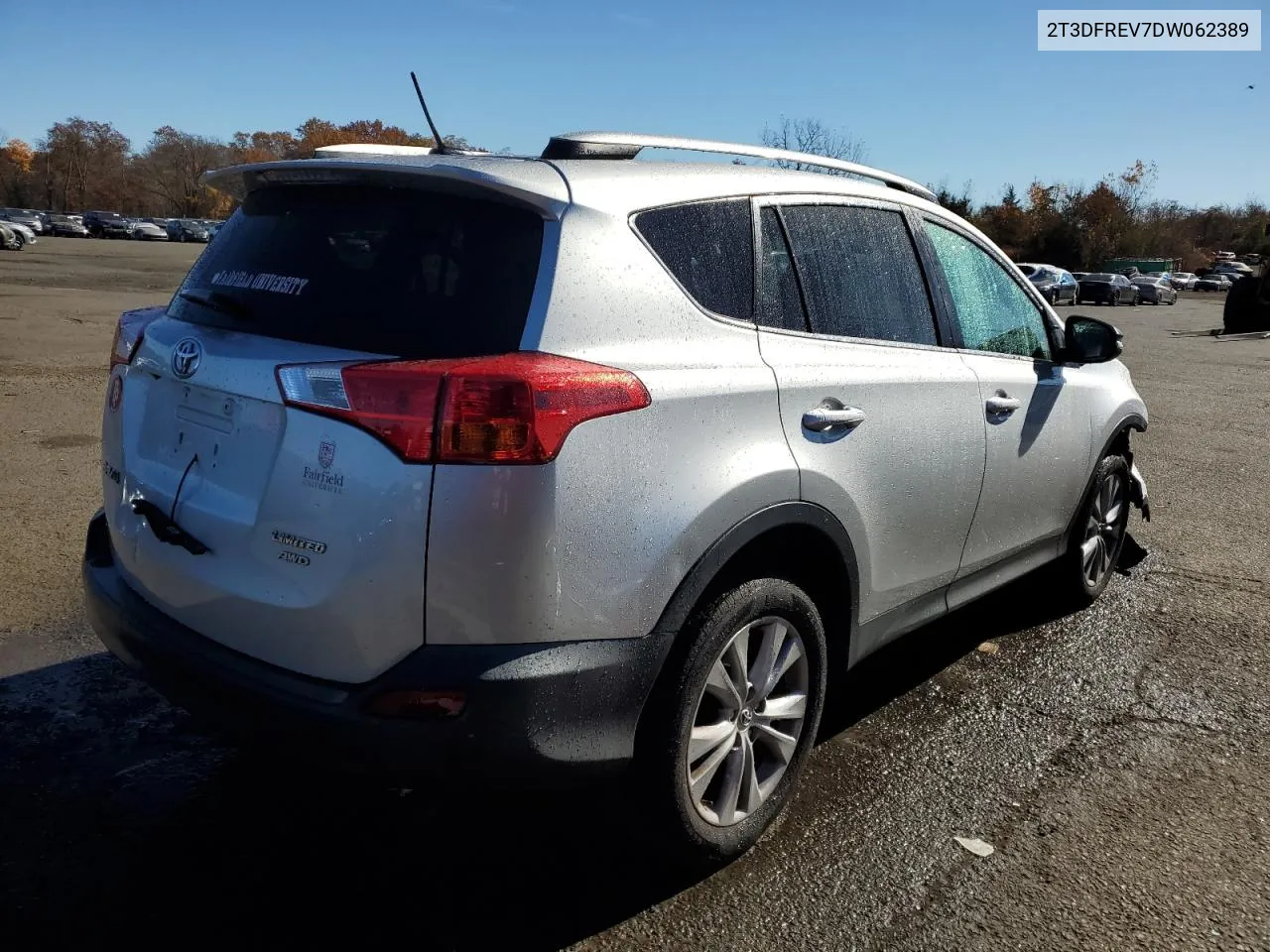 2013 Toyota Rav4 Limited VIN: 2T3DFREV7DW062389 Lot: 77815444