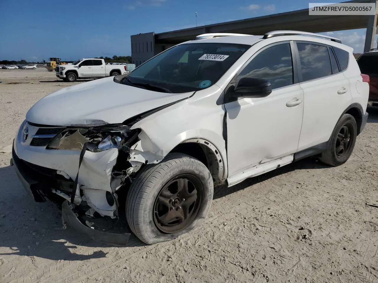 JTMZFREV7D5000567 2013 Toyota Rav4 Le