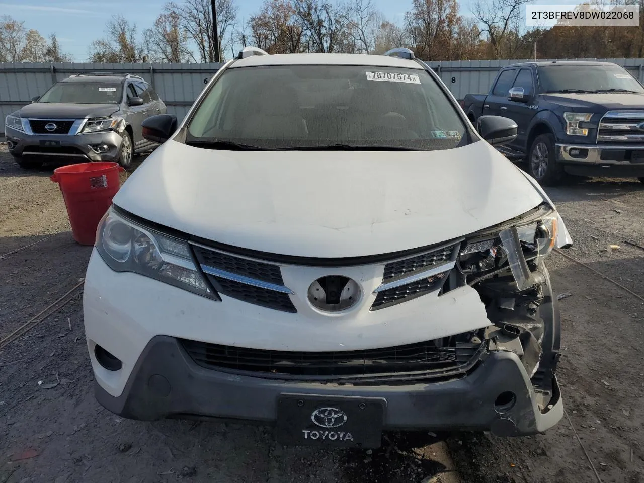 2013 Toyota Rav4 Le VIN: 2T3BFREV8DW022068 Lot: 78707574