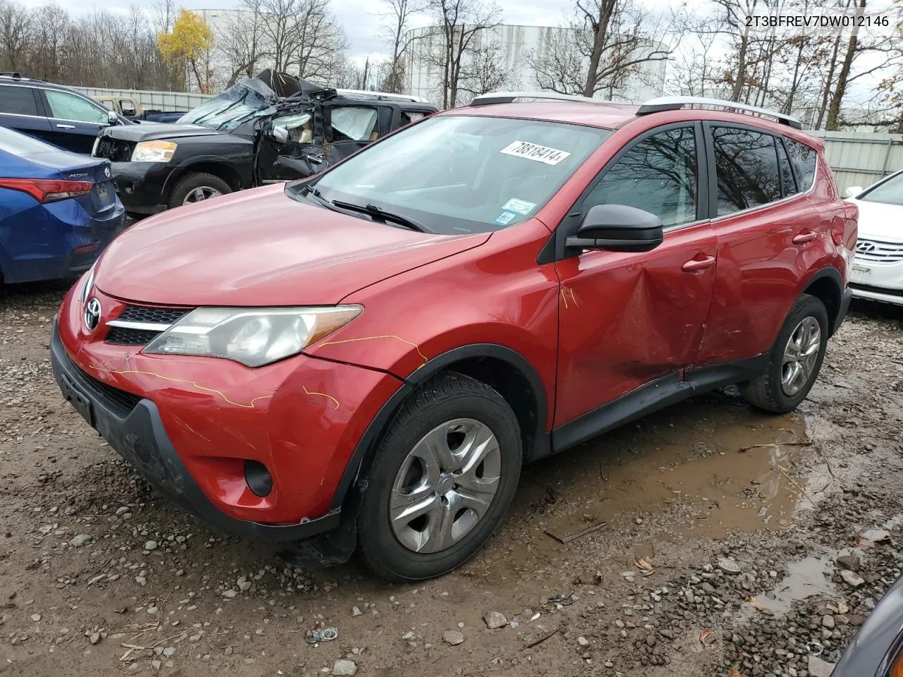 2013 Toyota Rav4 Le VIN: 2T3BFREV7DW012146 Lot: 78818414