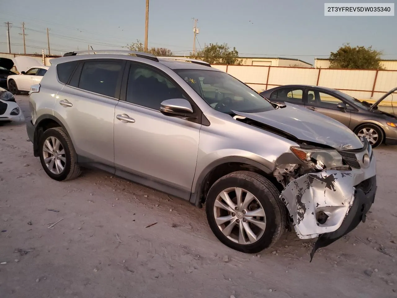 2013 Toyota Rav4 Limited VIN: 2T3YFREV5DW035340 Lot: 80712234