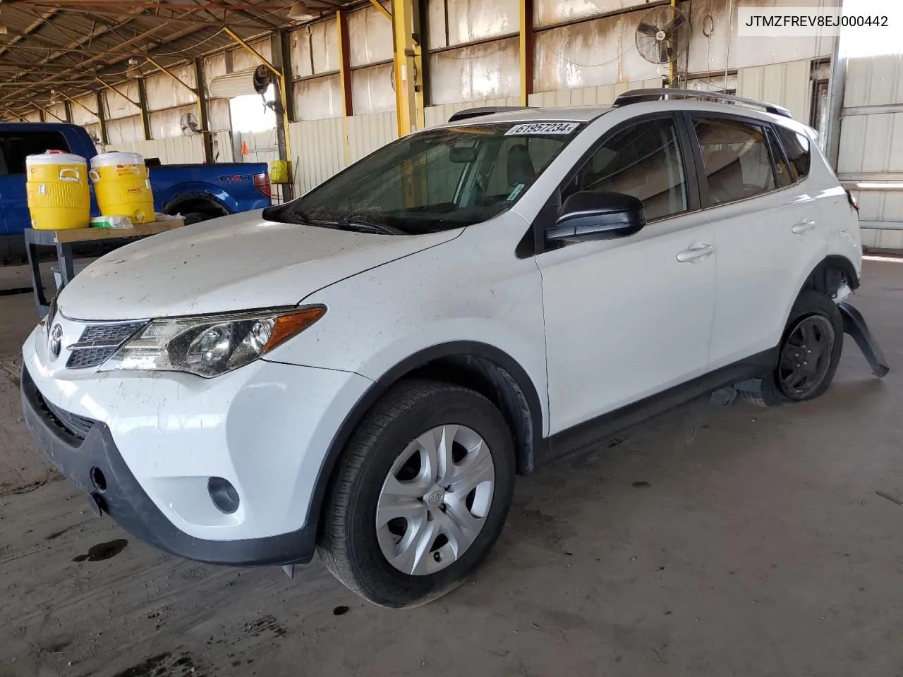 2014 Toyota Rav4 Le VIN: JTMZFREV8EJ000442 Lot: 61957234