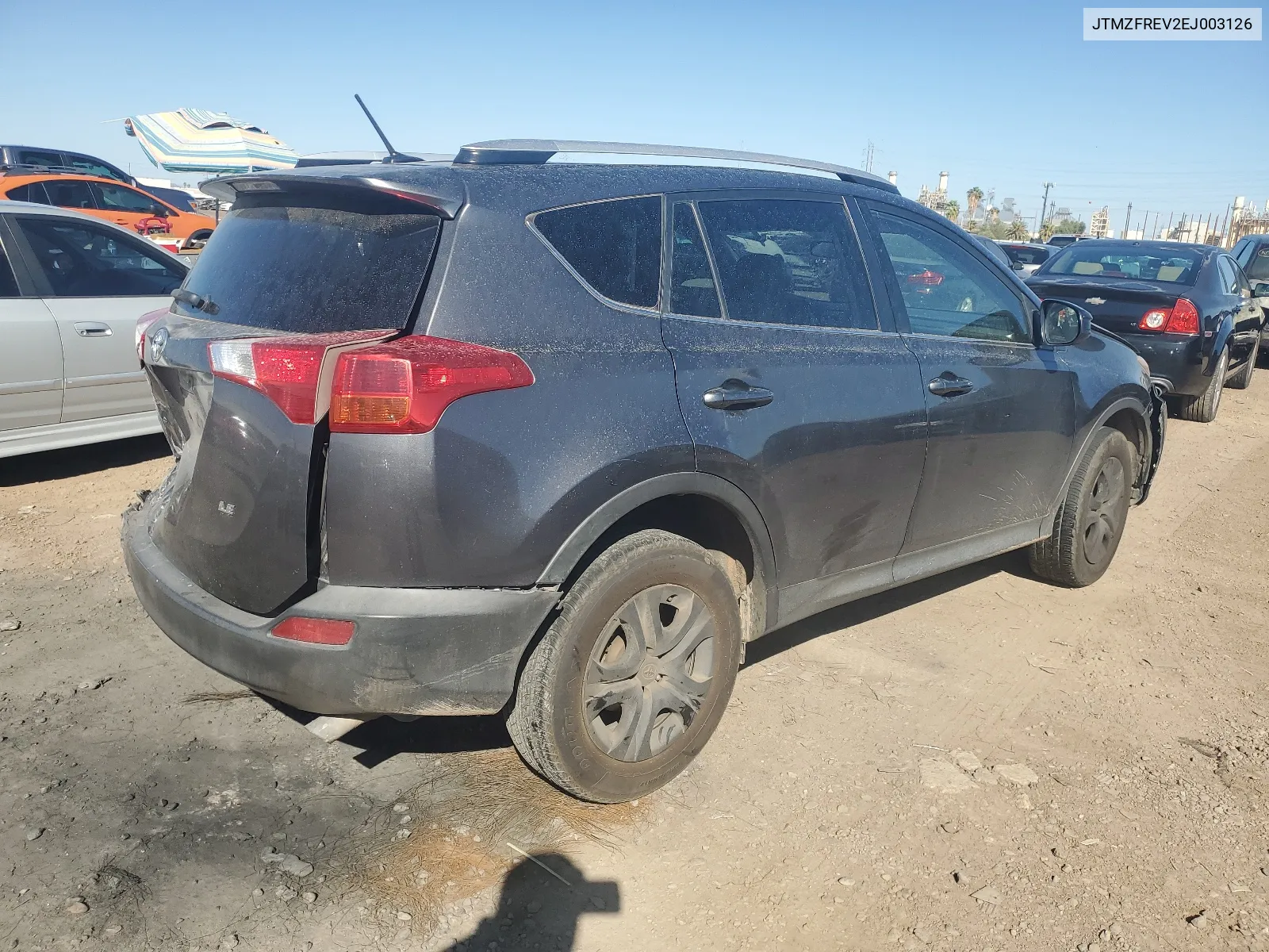 2014 Toyota Rav4 Le VIN: JTMZFREV2EJ003126 Lot: 64053584