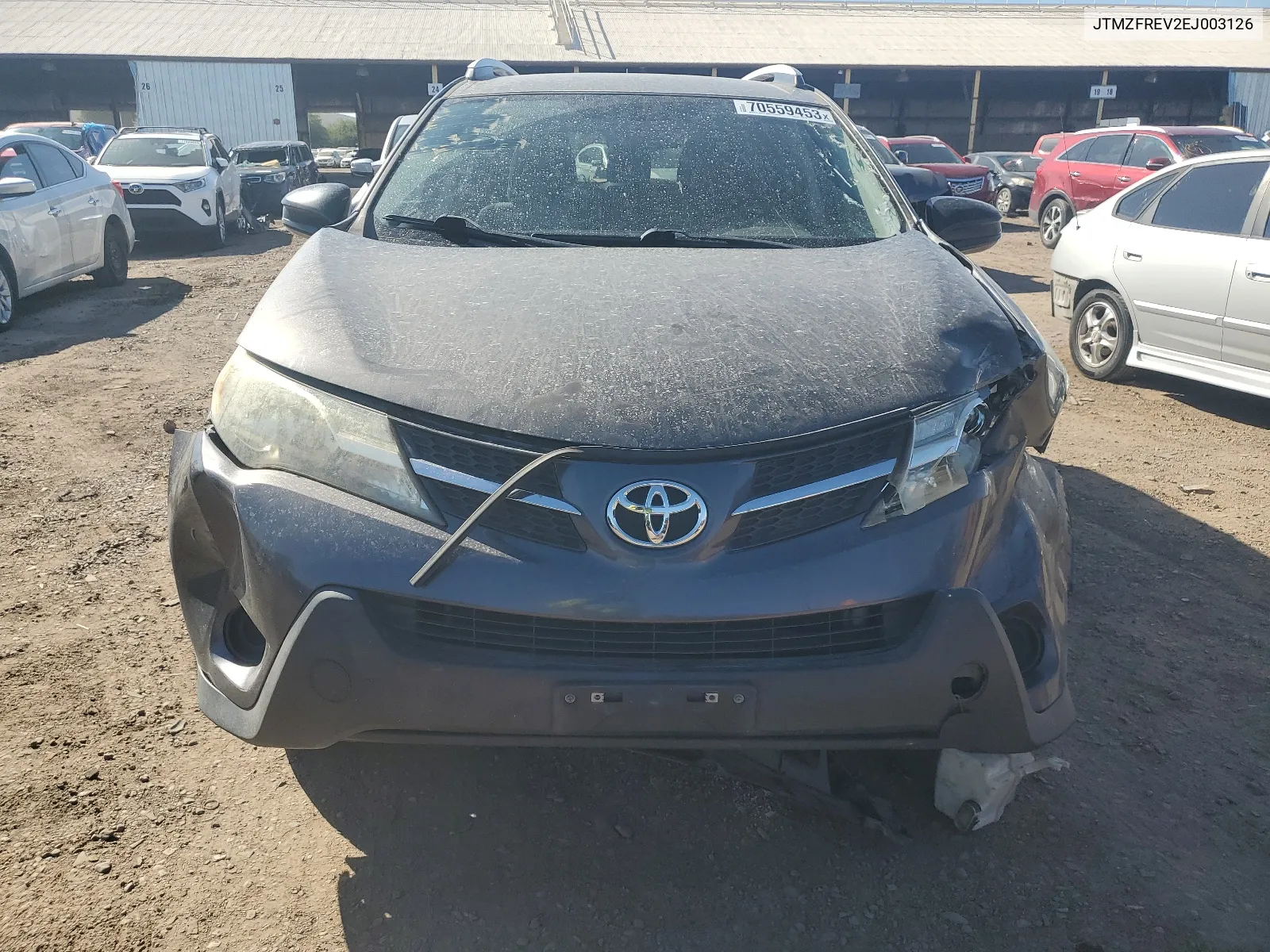 2014 Toyota Rav4 Le VIN: JTMZFREV2EJ003126 Lot: 64053584