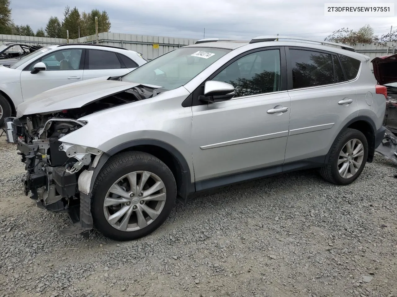 2014 Toyota Rav4 Limited VIN: 2T3DFREV5EW197551 Lot: 70343714