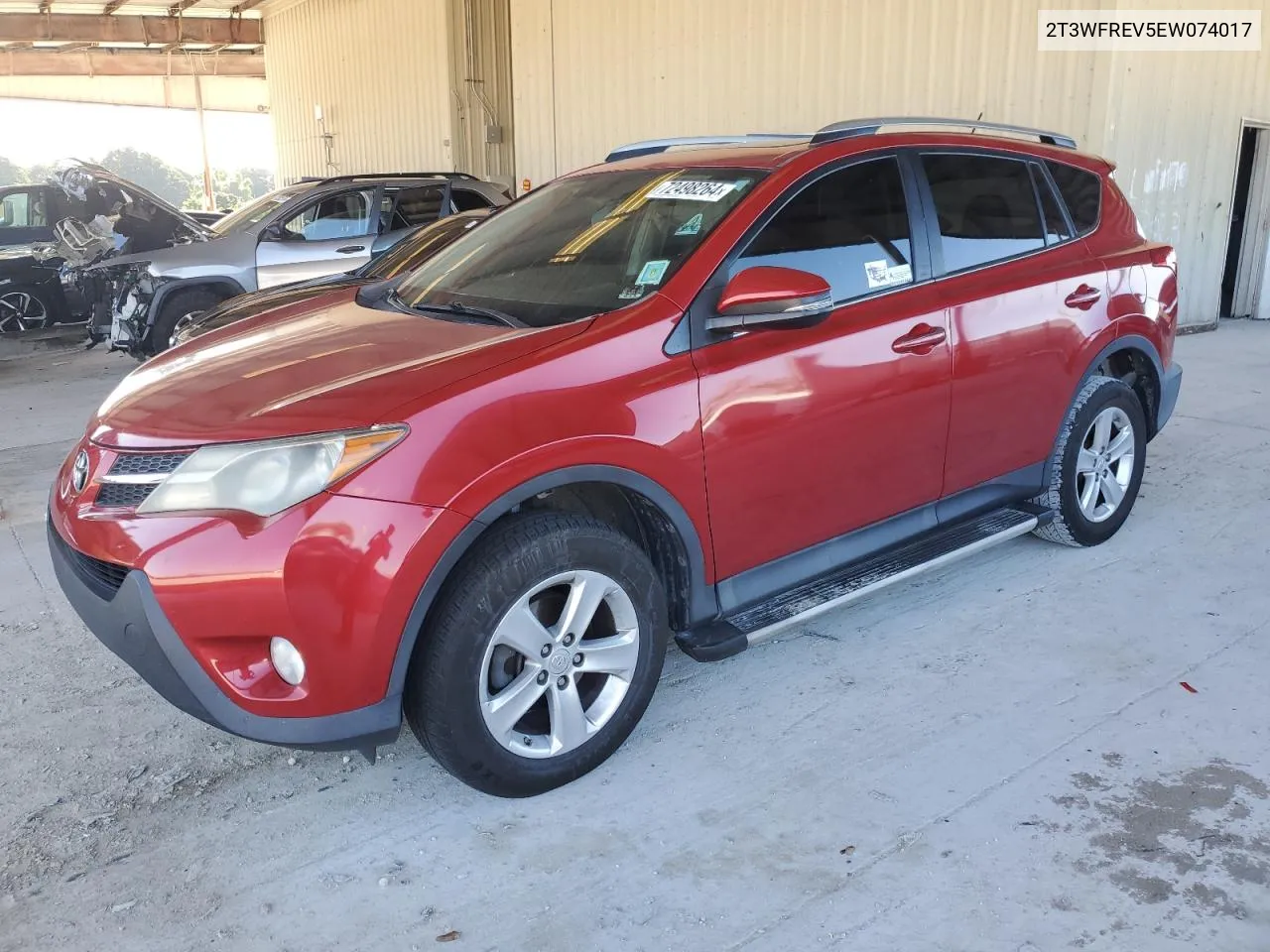 2014 Toyota Rav4 Xle VIN: 2T3WFREV5EW074017 Lot: 72498264