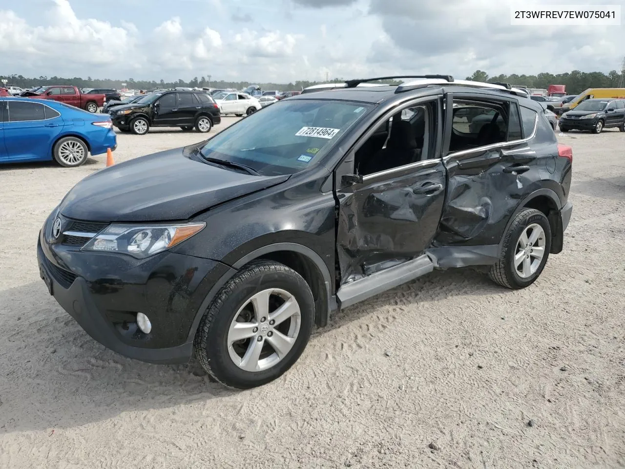 2014 Toyota Rav4 Xle VIN: 2T3WFREV7EW075041 Lot: 72814964