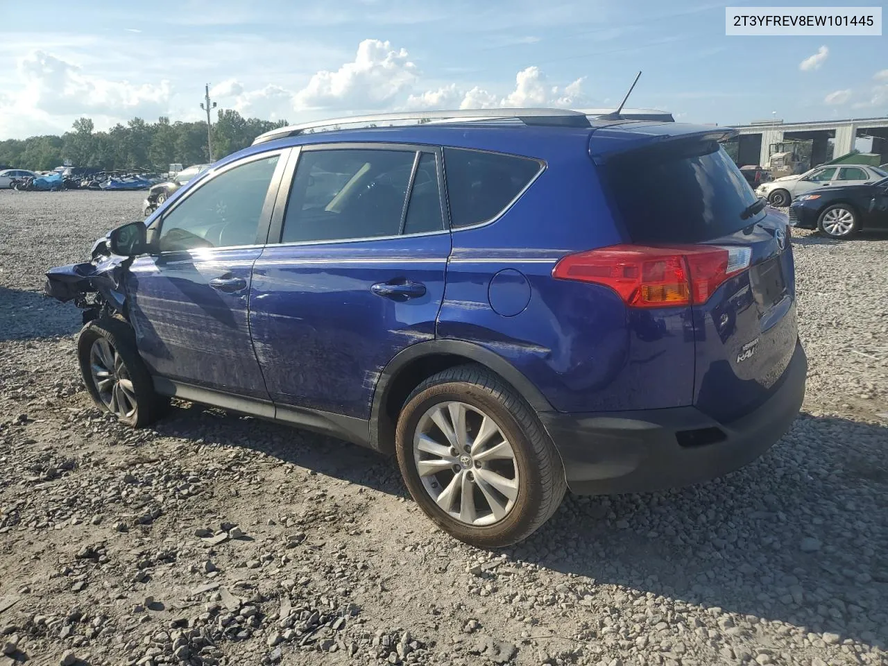 2014 Toyota Rav4 Limited VIN: 2T3YFREV8EW101445 Lot: 73013274