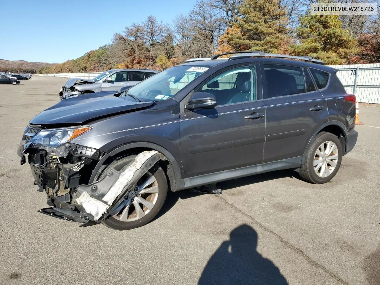 2014 Toyota Rav4 Limited VIN: 2T3DFREV0EW218726 Lot: 77285614