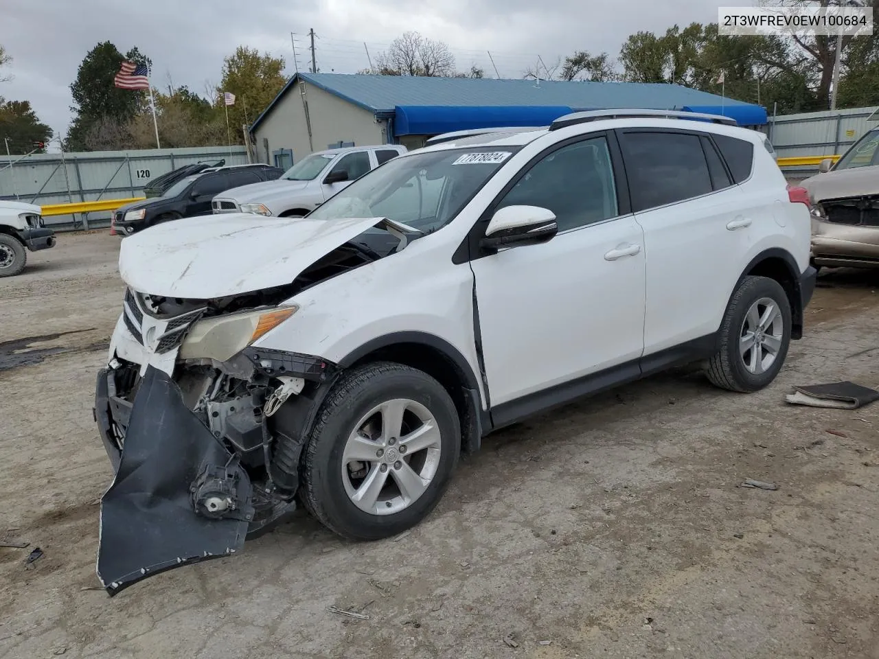 2014 Toyota Rav4 Xle VIN: 2T3WFREV0EW100684 Lot: 77878024