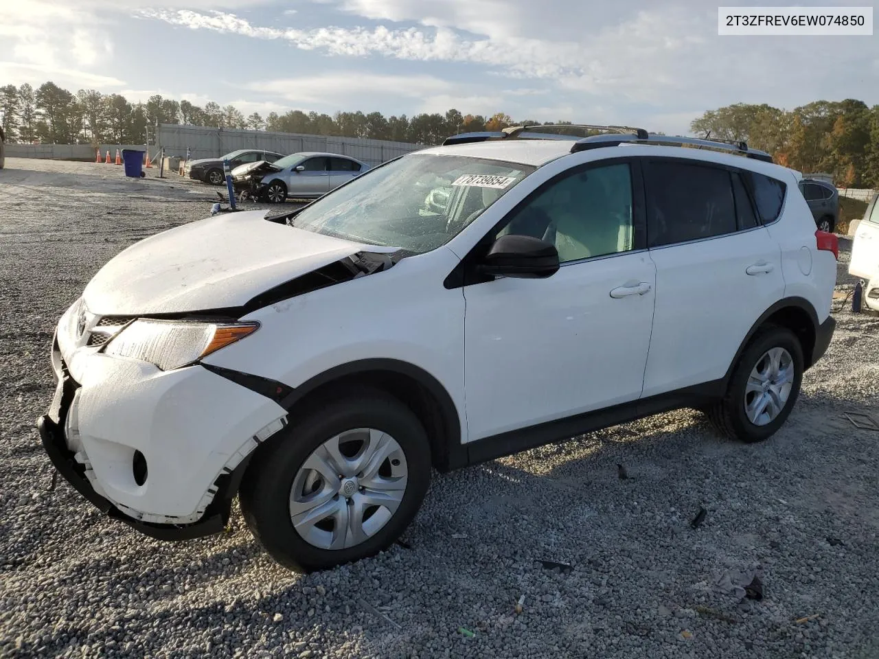 2014 Toyota Rav4 Le VIN: 2T3ZFREV6EW074850 Lot: 78739854