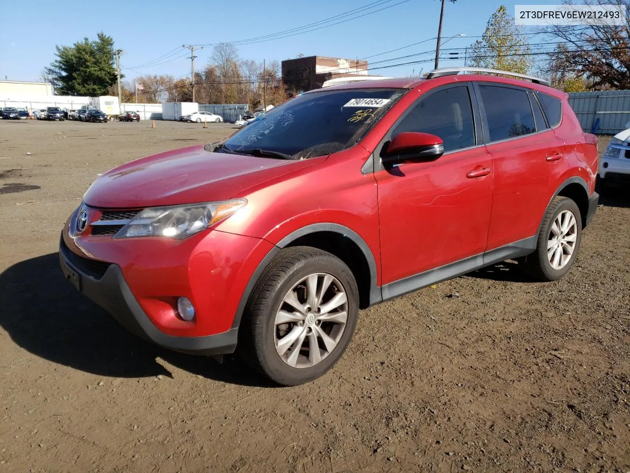 2014 Toyota Rav4 Limited VIN: 2T3DFREV6EW212493 Lot: 79014654