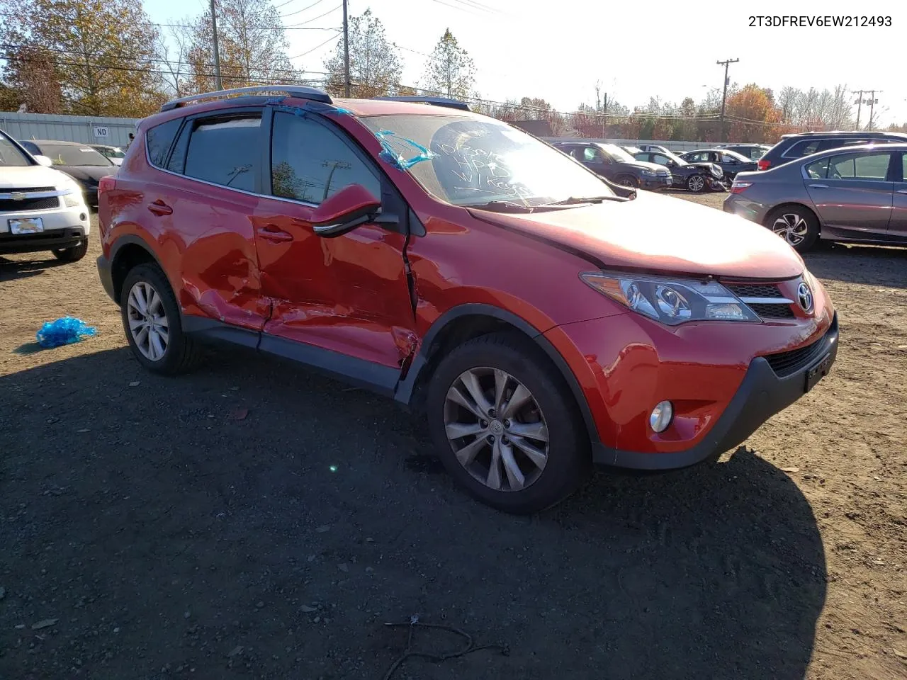 2014 Toyota Rav4 Limited VIN: 2T3DFREV6EW212493 Lot: 79014654