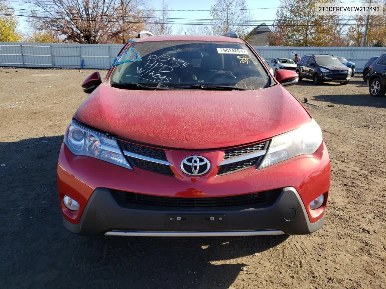 2014 Toyota Rav4 Limited VIN: 2T3DFREV6EW212493 Lot: 79014654