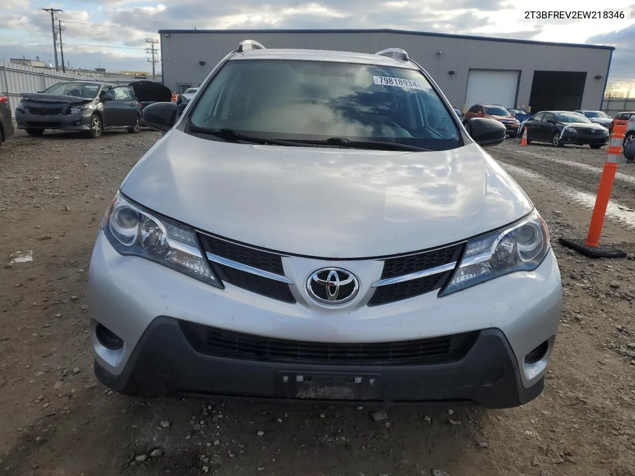 2014 Toyota Rav4 Le VIN: 2T3BFREV2EW218346 Lot: 79818934