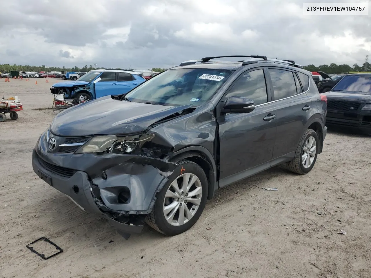 2014 Toyota Rav4 Limited VIN: 2T3YFREV1EW104767 Lot: 80141614