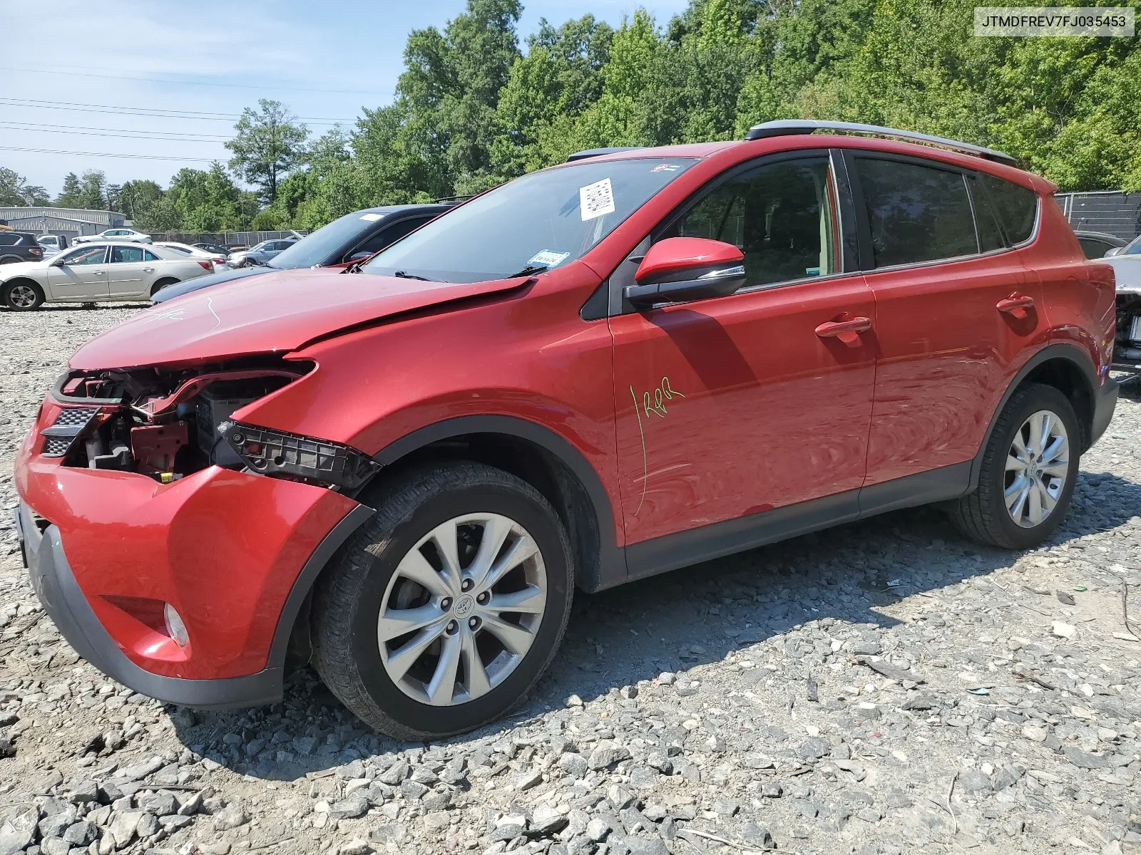 2015 Toyota Rav4 Limited VIN: JTMDFREV7FJ035453 Lot: 61654094