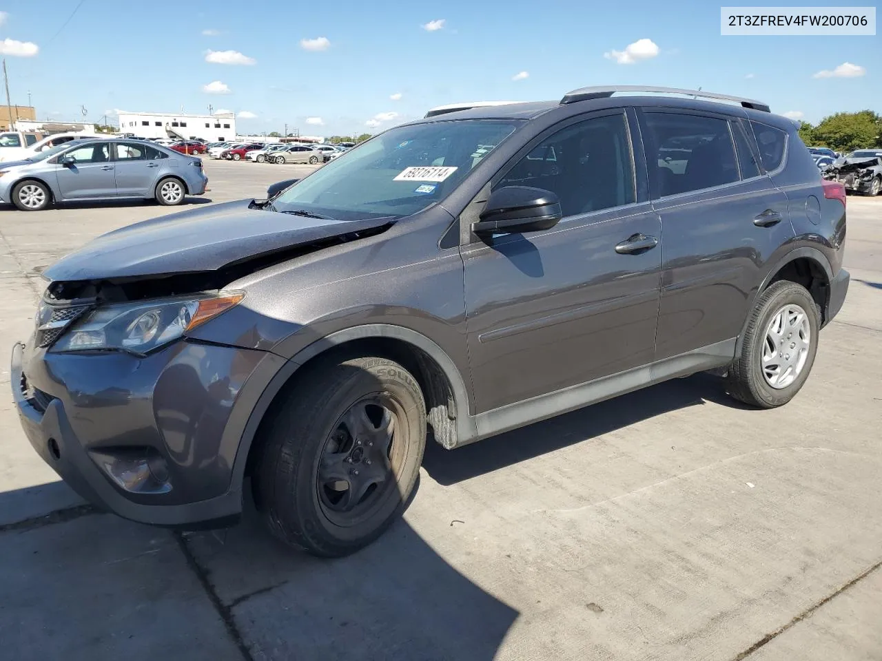 2015 Toyota Rav4 Le VIN: 2T3ZFREV4FW200706 Lot: 69316114