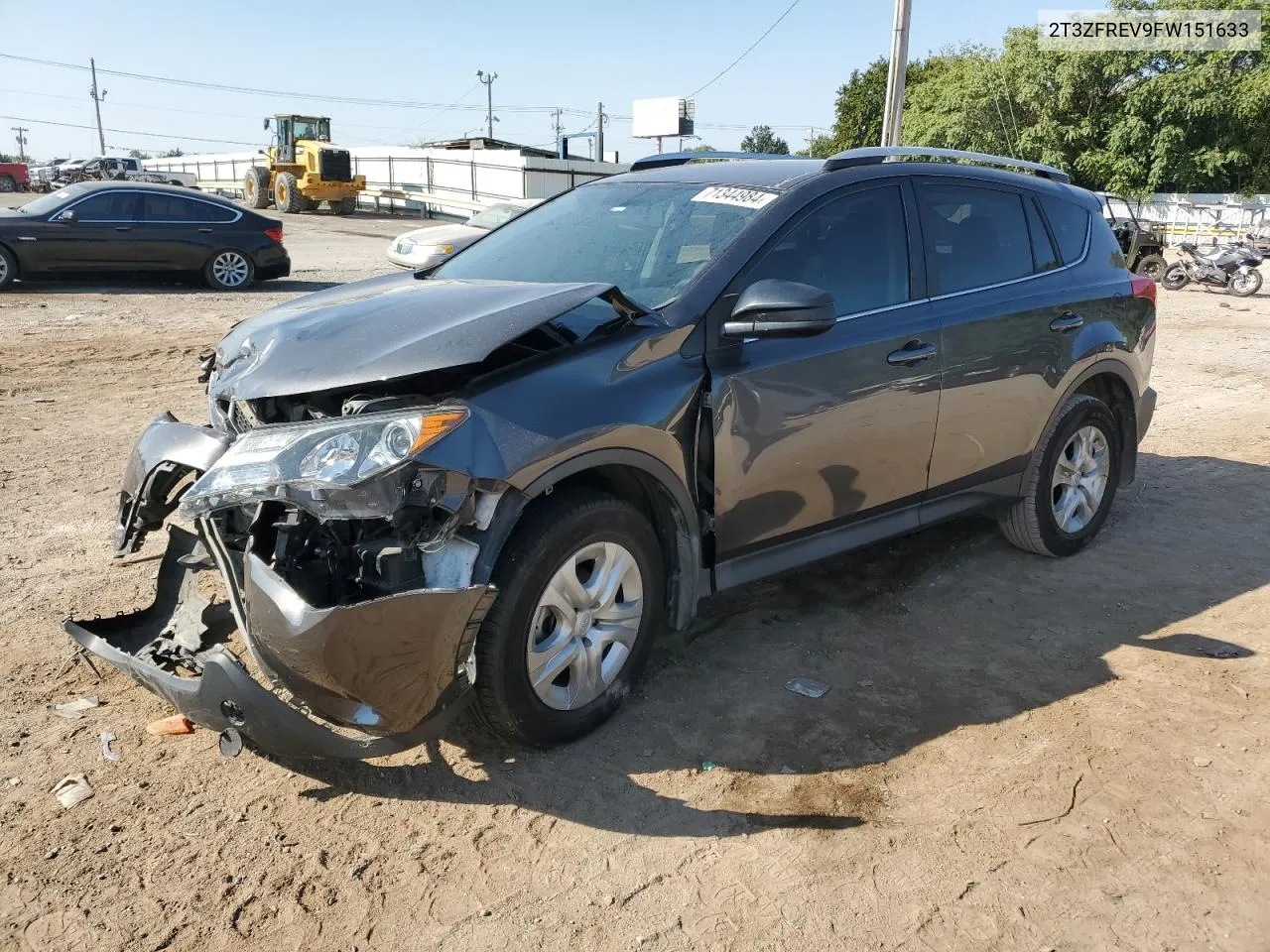 2015 Toyota Rav4 Le VIN: 2T3ZFREV9FW151633 Lot: 71344984