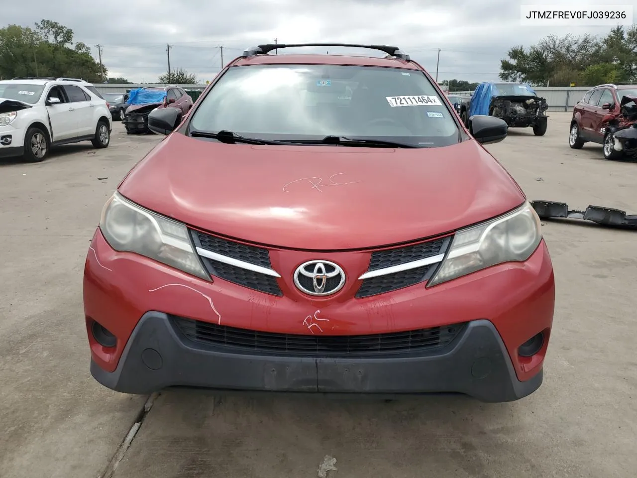 2015 Toyota Rav4 Le VIN: JTMZFREV0FJ039236 Lot: 72111464