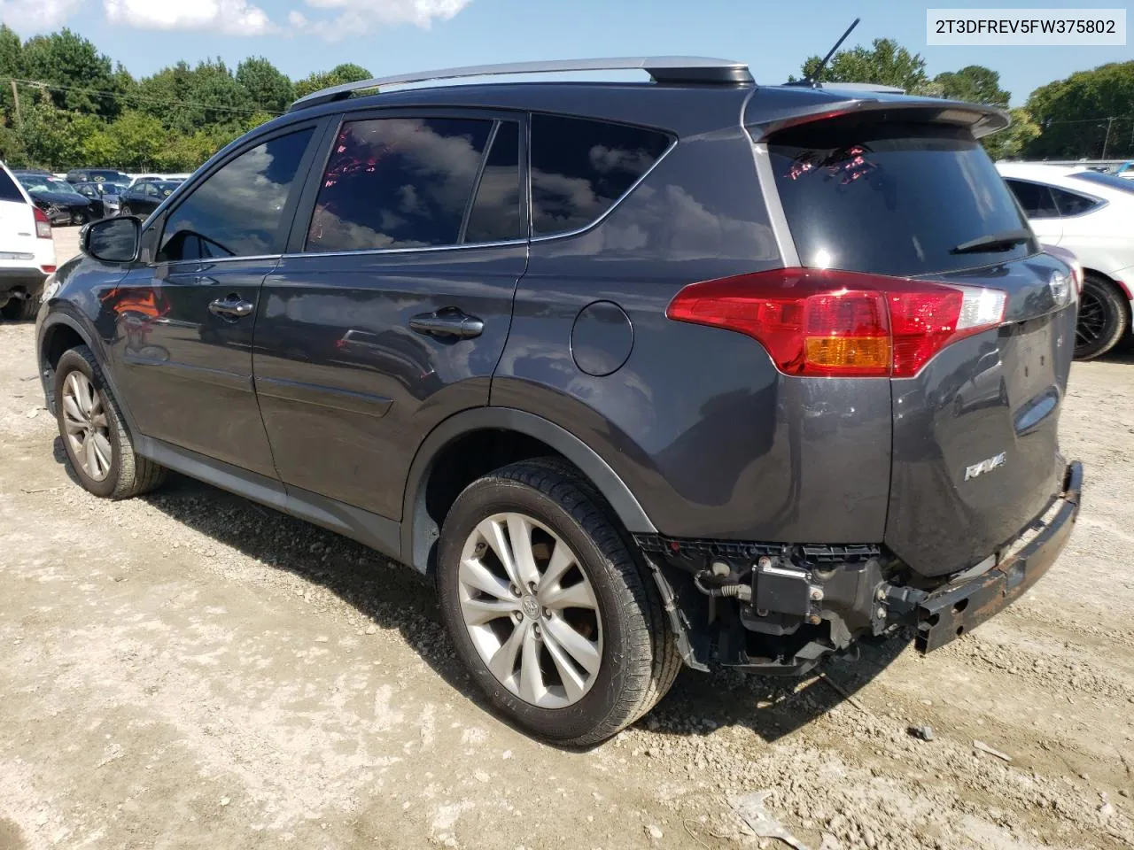 2015 Toyota Rav4 Limited VIN: 2T3DFREV5FW375802 Lot: 72735814