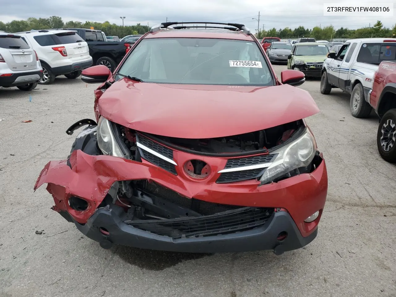 2T3RFREV1FW408106 2015 Toyota Rav4 Xle