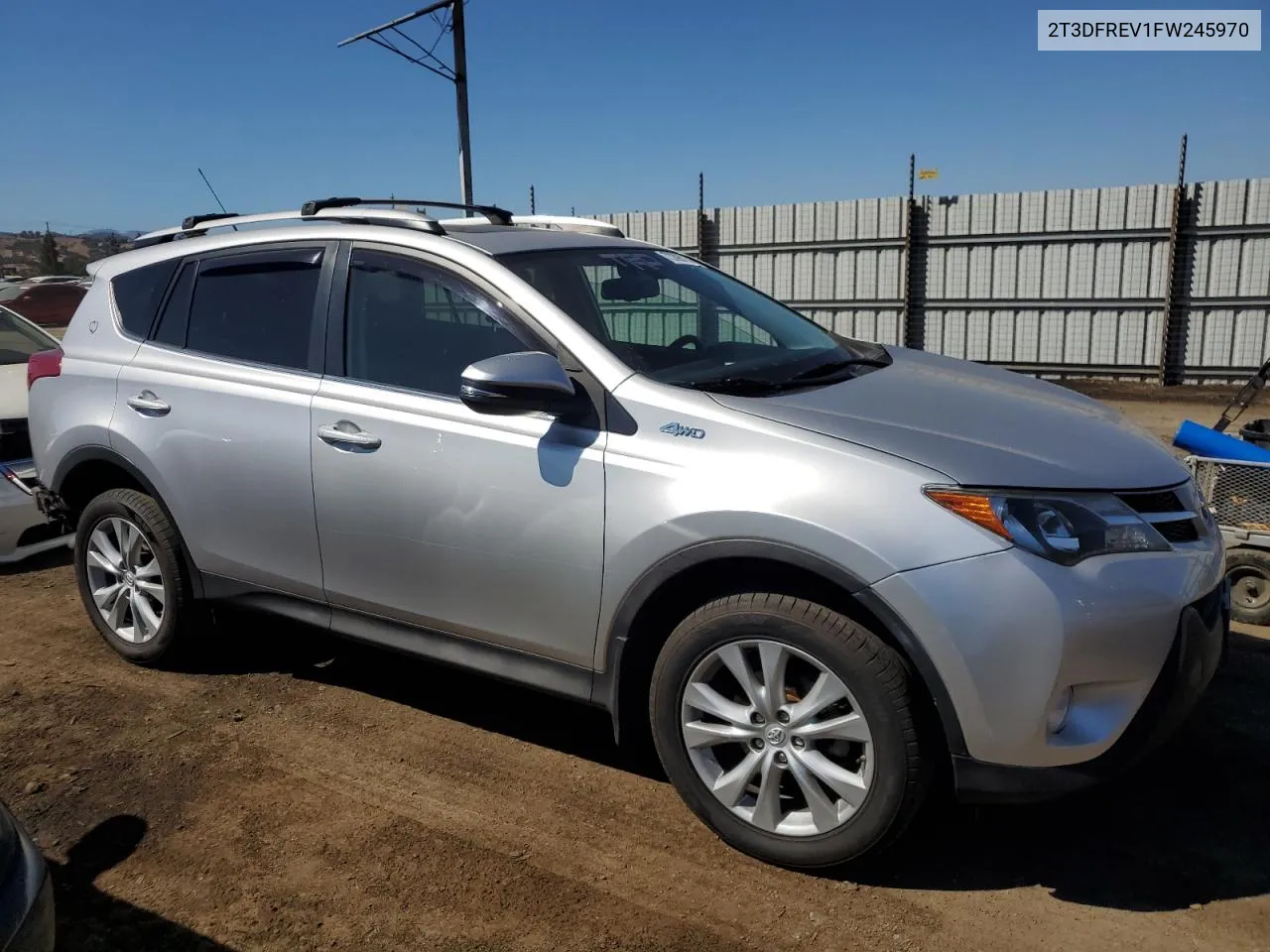 2015 Toyota Rav4 Limited VIN: 2T3DFREV1FW245970 Lot: 73396154