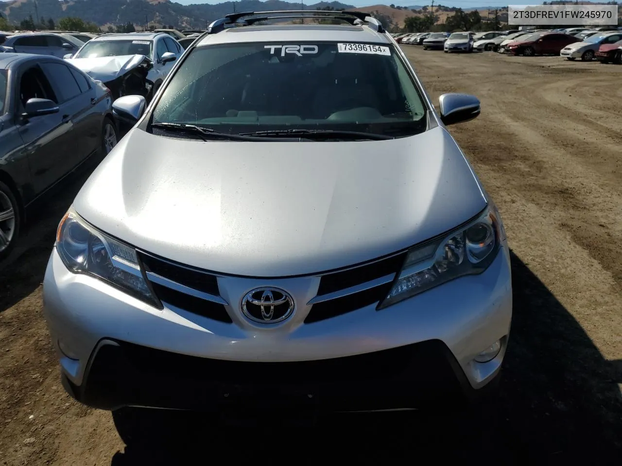 2015 Toyota Rav4 Limited VIN: 2T3DFREV1FW245970 Lot: 73396154