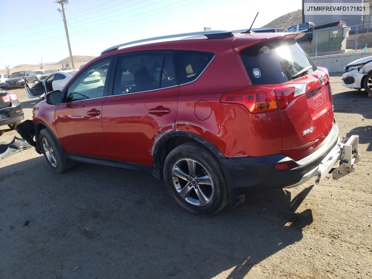 JTMRFREV4FD171821 2015 Toyota Rav4 Xle