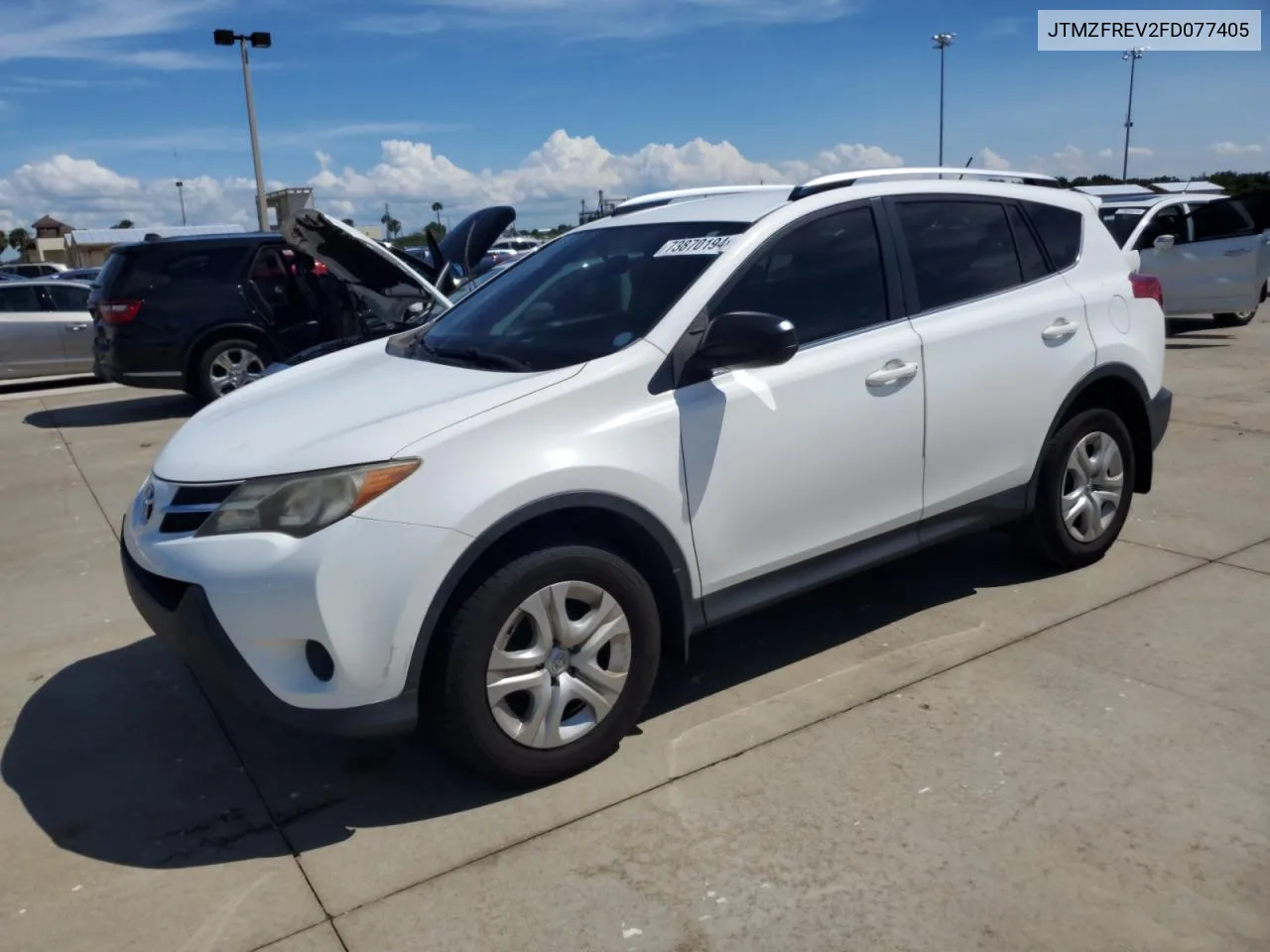 2015 Toyota Rav4 Le VIN: JTMZFREV2FD077405 Lot: 73870194