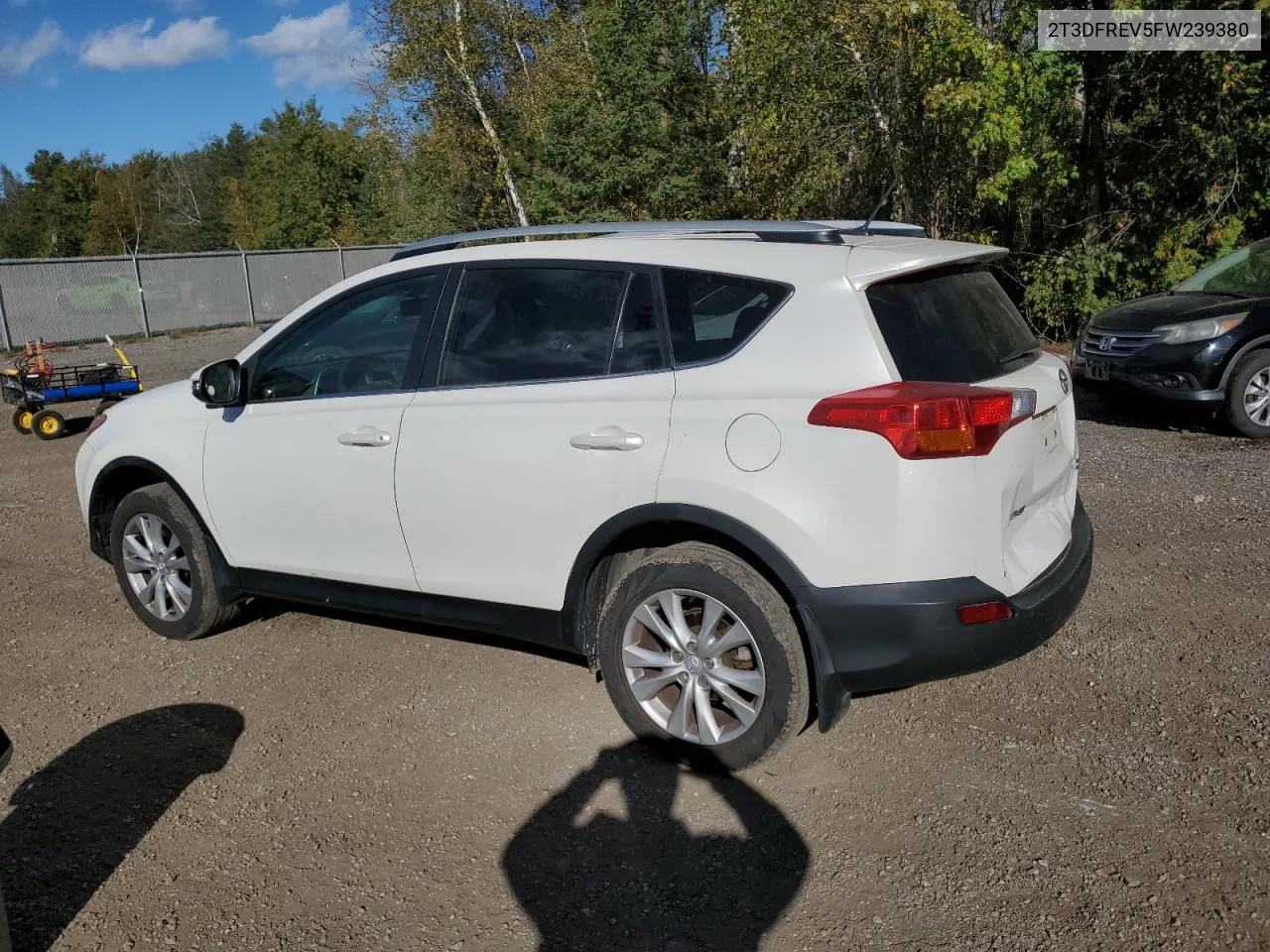 2015 Toyota Rav4 Limited VIN: 2T3DFREV5FW239380 Lot: 74247384