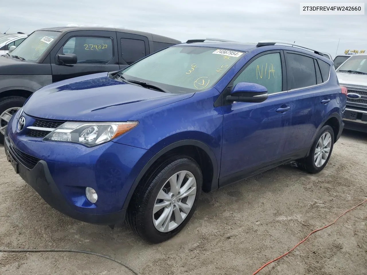 2015 Toyota Rav4 Limited VIN: 2T3DFREV4FW242660 Lot: 74567954