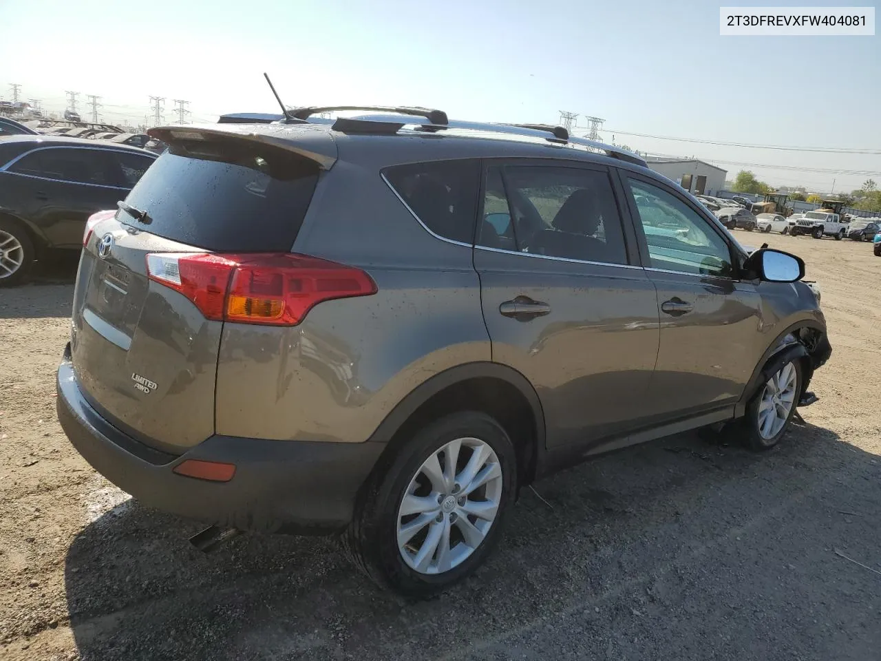 2015 Toyota Rav4 Limited VIN: 2T3DFREVXFW404081 Lot: 75175924