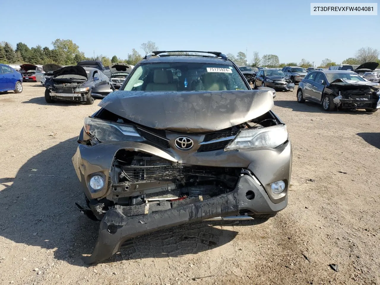 2015 Toyota Rav4 Limited VIN: 2T3DFREVXFW404081 Lot: 75175924