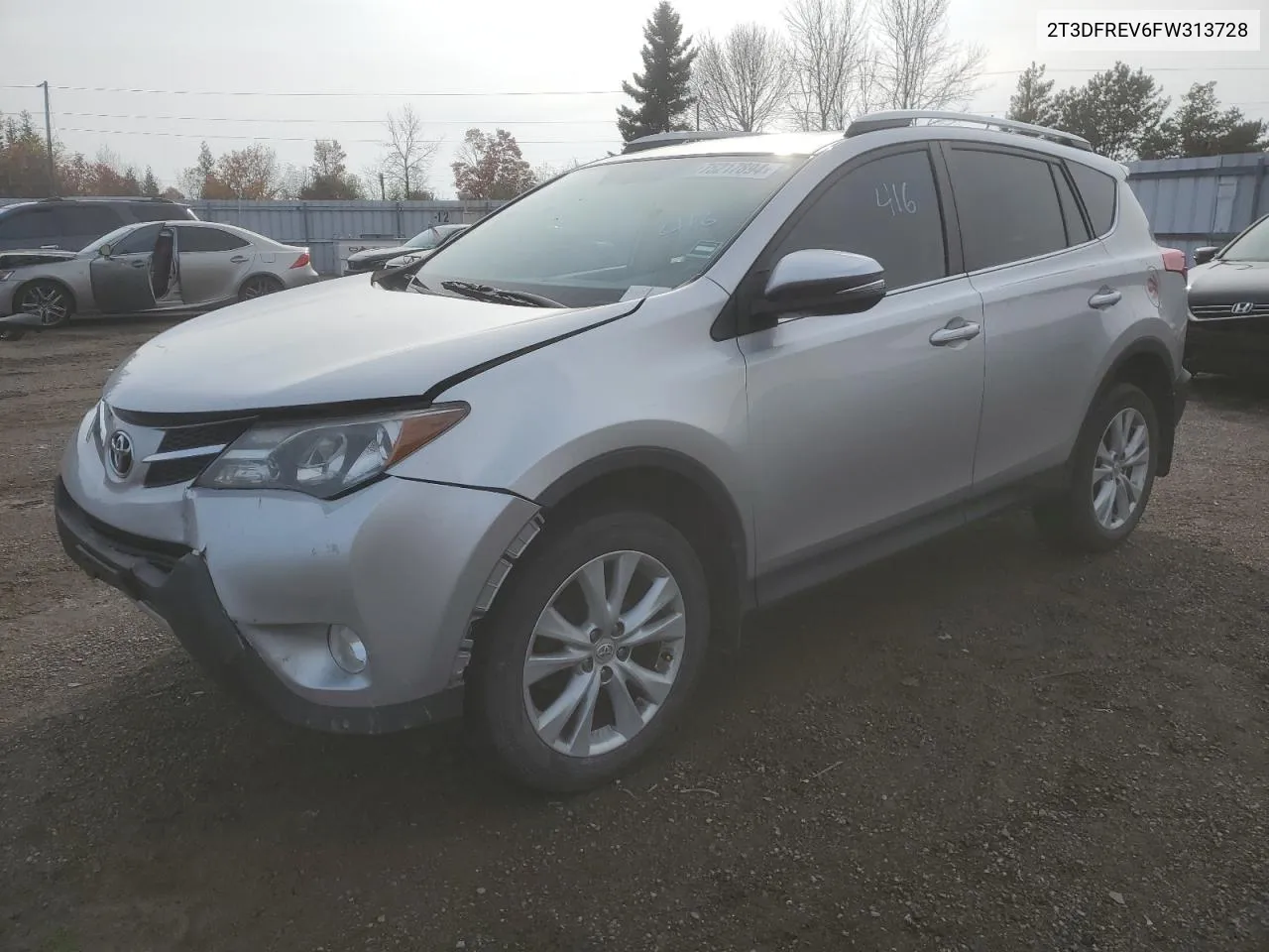 2015 Toyota Rav4 Limited VIN: 2T3DFREV6FW313728 Lot: 75217894